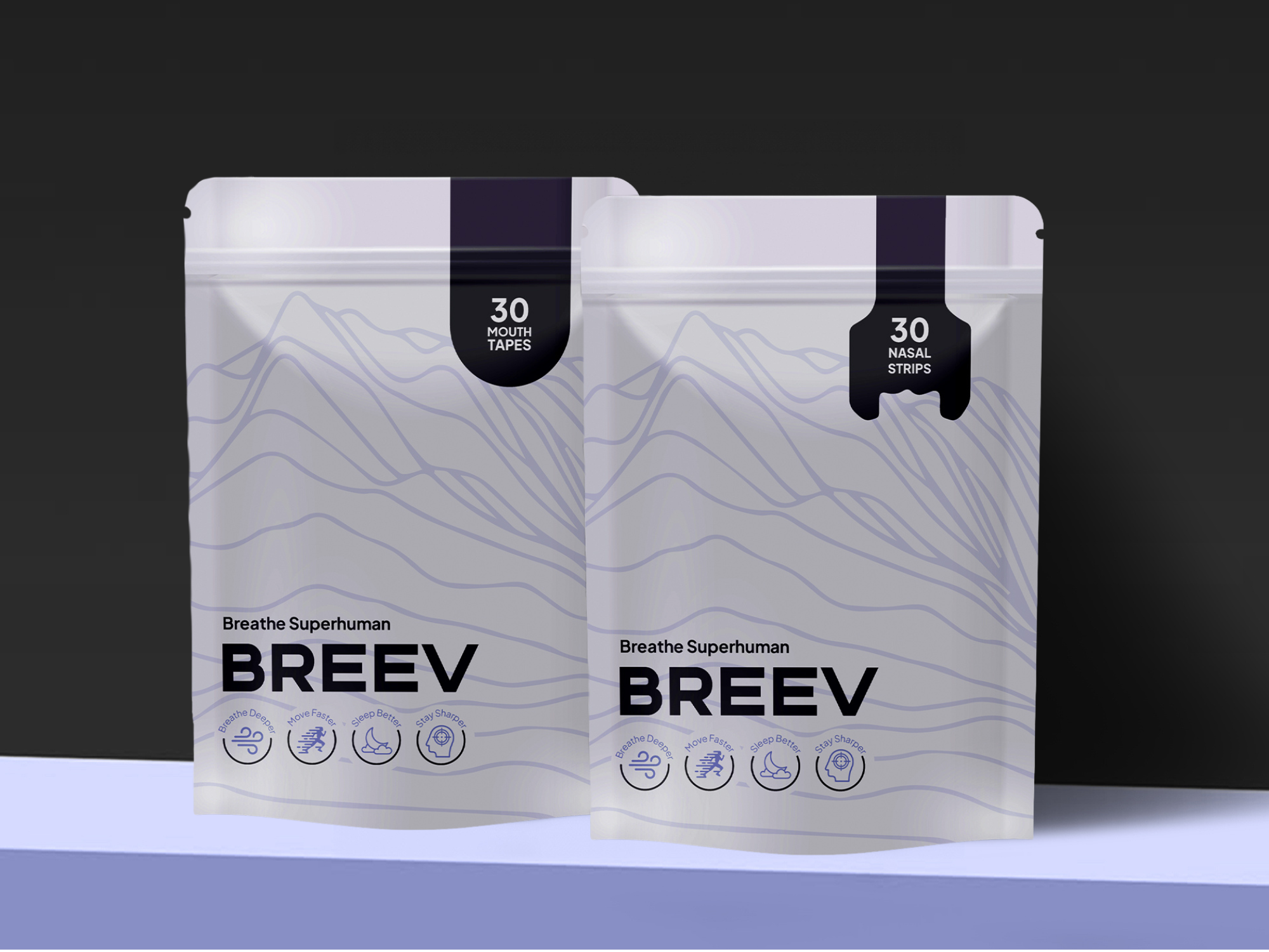 ⬛ The Athlete Pack – Bandes Nasales + Mouth Tape